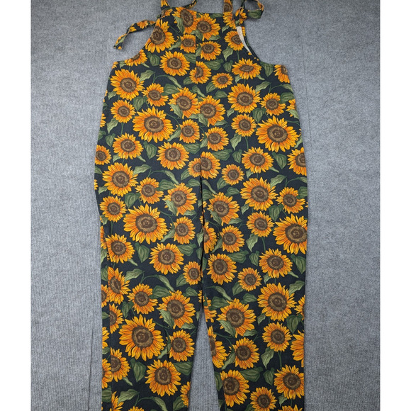 Lucy & Yak Overalls Womens12 Long Sunflower Organic Cotton Boho Kidcore Garden - Picture 11 of 11